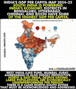 India's GDP PER CAPITA Map